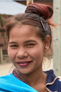 Dorf am Mekong, Laos, Februar 2018