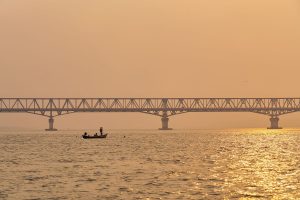 Brücke über den Than Lwin Fluss, Mawlamyine, Süd-Myanmar, März 2019