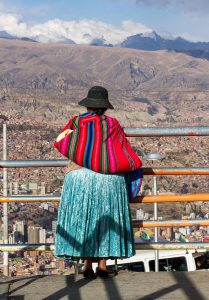 Blick von El Alto auf La Paz, Bolivien 2016
