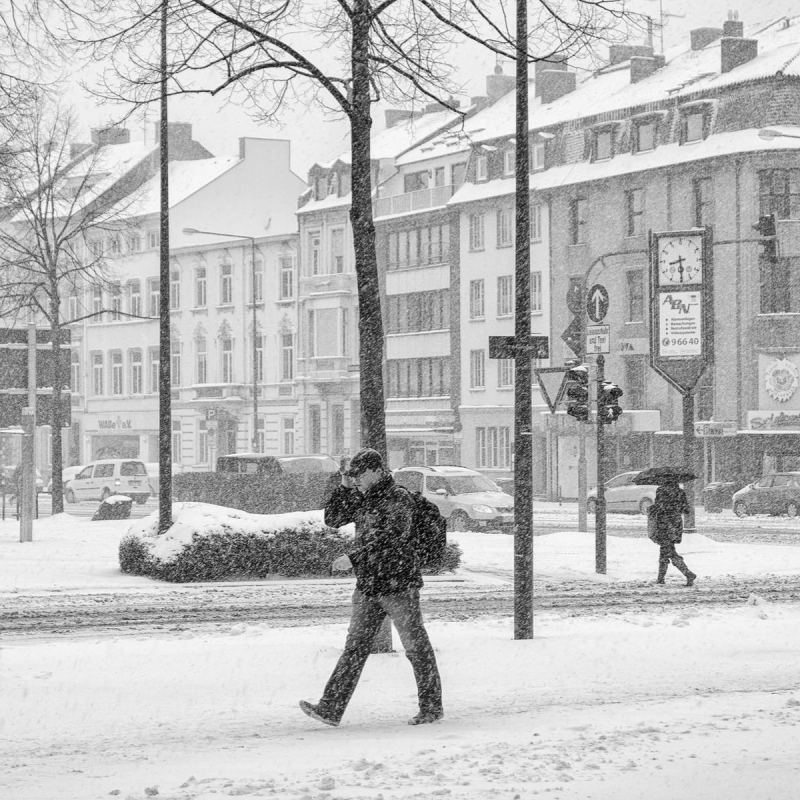 Wintereinbruch, Aachen März 2013