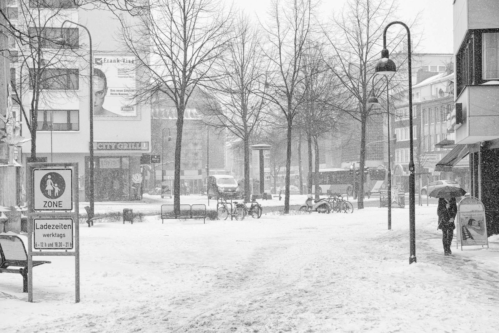 Wintereinbruch, Aachen März 2013
