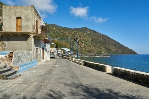 Hafen von Filicudi, Äolische Inseln. Italien Mai 2022