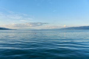 Ohrid See bei Pogradec , Albanien September 2022