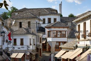 Gjirokastra, Albanien September 2022 Gjirokastra, Albanien September 2022