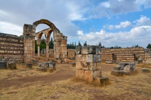 Ruinen von Anjar, Libanon, Oktober 2023 Ruinen von Anjar, Libanon, Oktober 2023