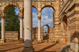 Ruinen von Anjar, Libanon, Oktober 2023 Ruinen von Anjar, Libanon, Oktober 2023