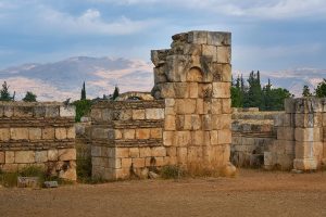 Ruinen von Anjar, Libanon, Oktober 2023 Ruinen von Anjar, Libanon, Oktober 2023