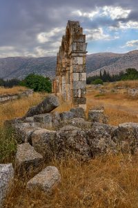 Ruinen von Anjar, Libanon, Oktober 2023 Ruinen von Anjar, Libanon, Oktober 2023