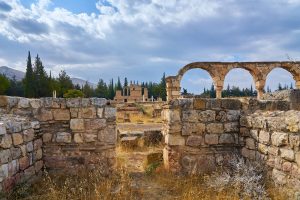 Ruinen von Anjar, Libanon, Oktober 2023 Ruinen von Anjar, Libanon, Oktober 2023