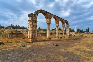 Ruinen von Anjar, Libanon, Oktober 2023 Ruinen von Anjar, Libanon, Oktober 2023