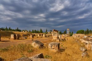 Ruinen von Anjar, Libanon, Oktober 2023 Ruinen von Anjar, Libanon, Oktober 2023