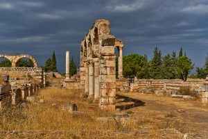 Ruinen von Anjar, Libanon, Oktober 2023 Ruinen von Anjar, Libanon, Oktober 2023
