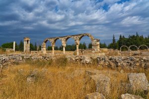 Ruinen von Anjar, Libanon, Oktober 2023 Ruinen von Anjar, Libanon, Oktober 2023