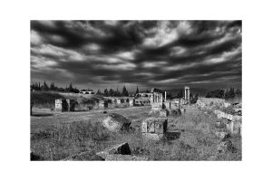 Ruinen von Anjar, Libanon, Oktober 2023