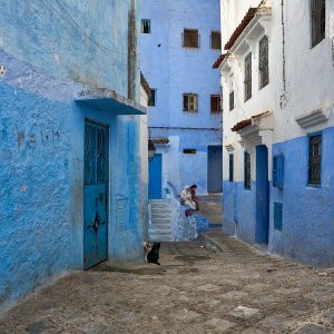 Chefchaouen, Marokko Oktober 2024 Chefchaouen, Marokko Oktober 2024