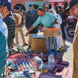 Markt in einer kleinen Stadt im Süden, Marokko, Oktober 2024