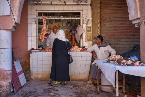 Markt in einer kleinen Stadt im Süden, Marokko, Oktober 2024