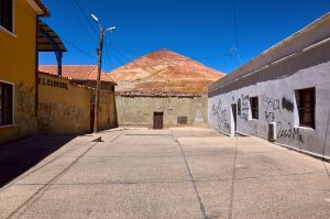 Blick auf den Cerro Rico, Potosi, Bolivien, August 2016