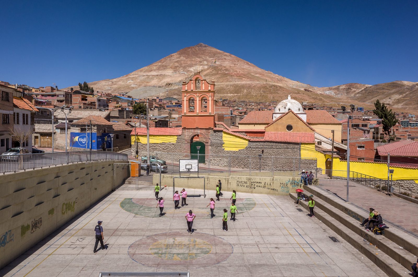 Blick auf den Cerro Rico, Potosi, Bolivien, August 2016